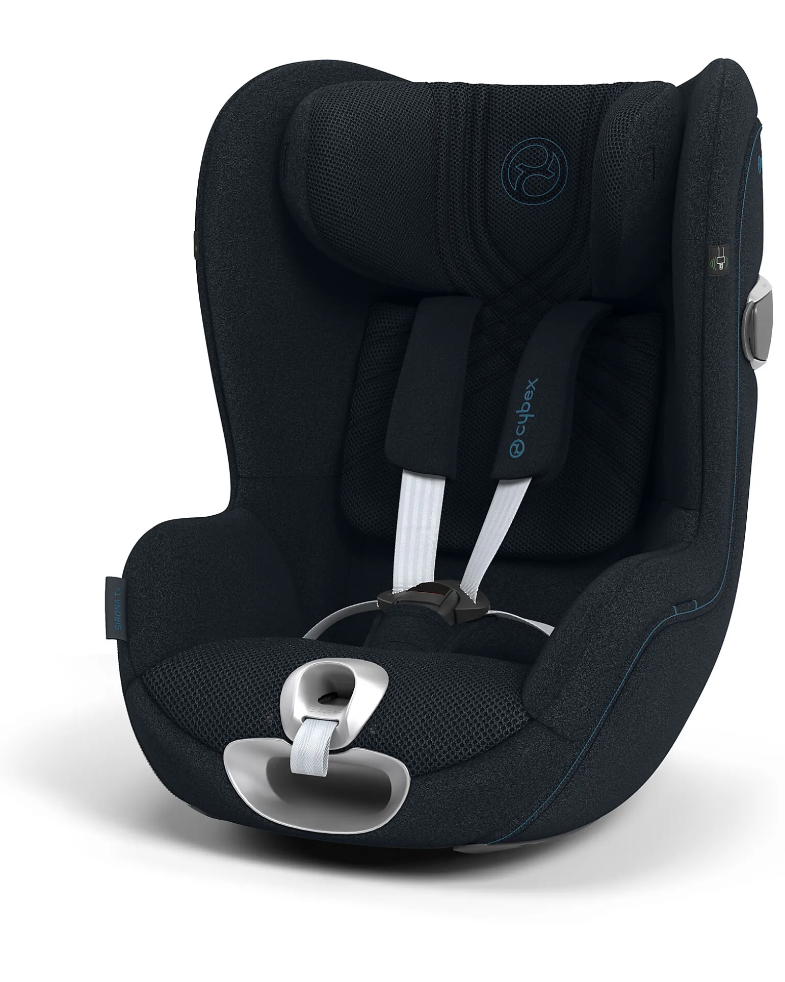 Seggiolino Auto Sirona T i-Size Plus - Nautical Blue - Cappottina Solare con Inserti in Mesh - Rotazione a 360°
