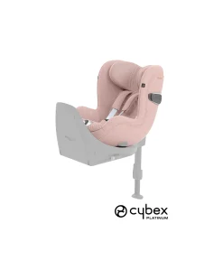 Seggiolino Auto Sirona T i-Size Plus - Peach Pink - Cappottina Solare con Inserti in Mesh - Rotazione a 360°