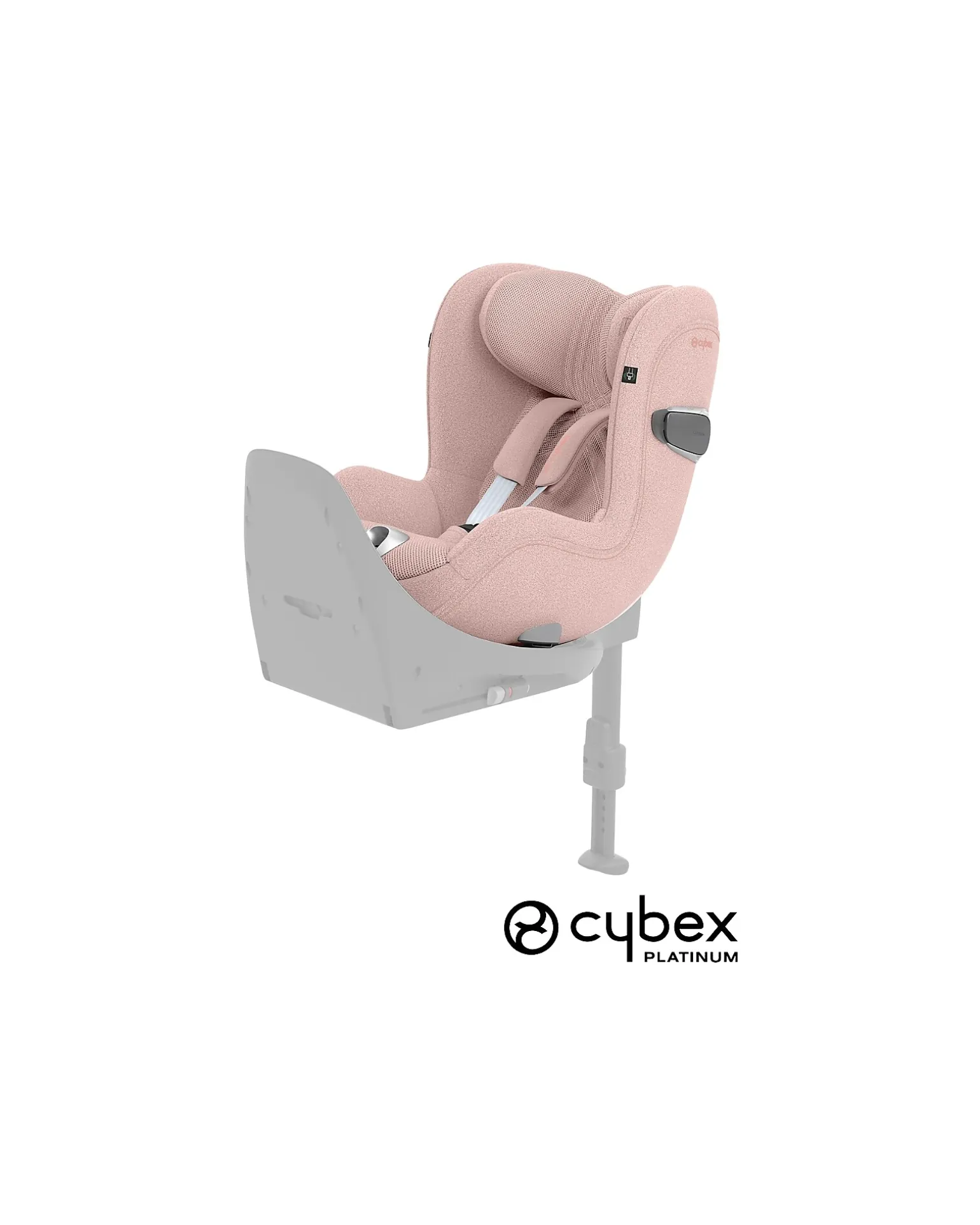 Seggiolino Auto Sirona T i-Size Plus - Peach Pink - Cappottina Solare con Inserti in Mesh - Rotazione a 360°