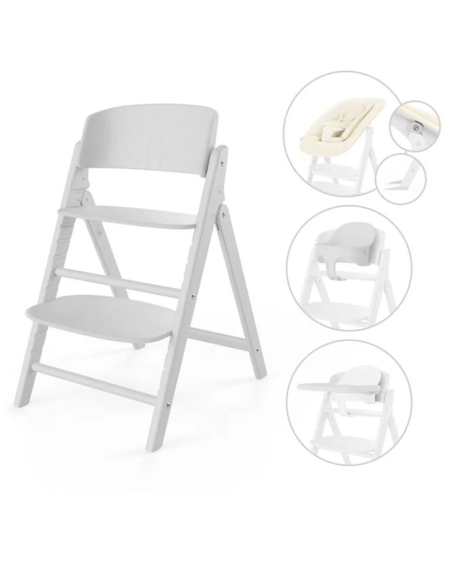 Seggiolone Click&Fold - All White - 4in1