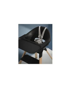 Seggiolone Clikk - Black Natural - da 6 Mesi a 3 Anni - Legno Massiccio
