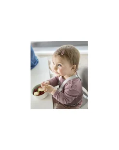 Seggiolone Clikk - Cloud Grey - da 6 Mesi a 3 Anni - Legno Massiccio