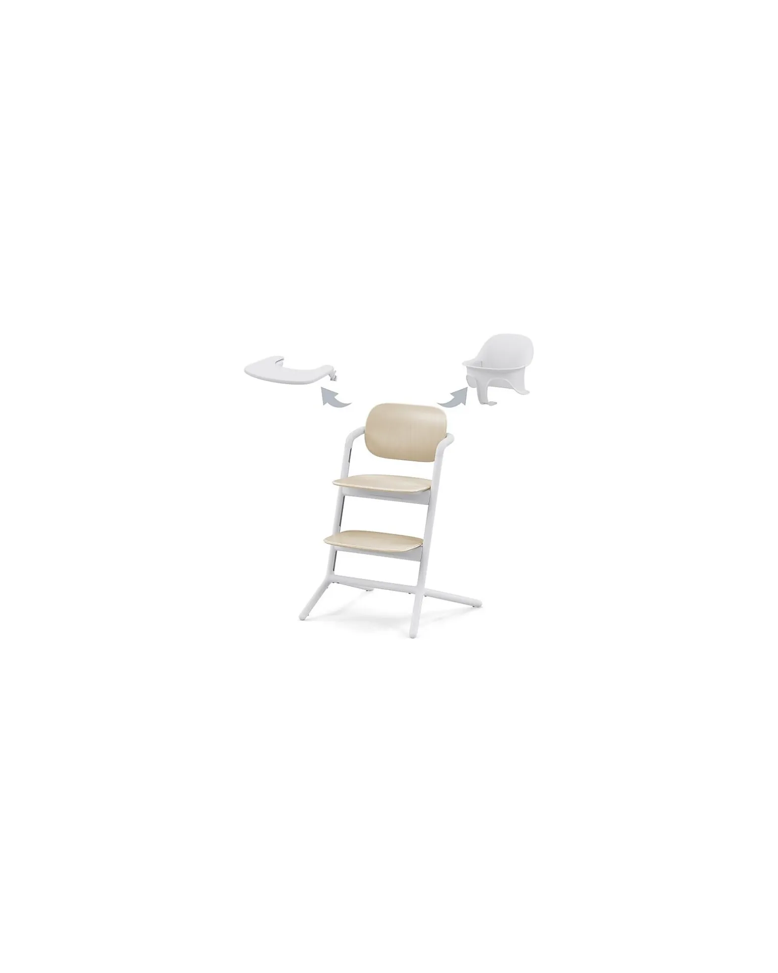 Seggiolone Evolutivo Lemo 3in1 - Sand White/White