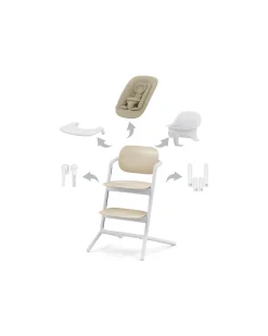 Seggiolone Evolutivo Lemo 4in1 - Sand White / White