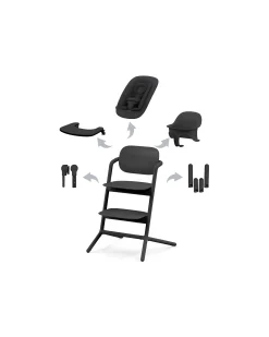 Seggiolone Evolutivo Lemo 4in1 - Stunning Black / Black