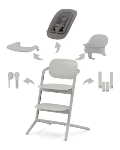 Seggiolone Evolutivo Lemo 4in1 - Suede Grey / Mid Grey