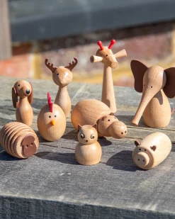 Set Amici Animali in Legno di Faggio FSC - 10 Pezzi - +3 Anni