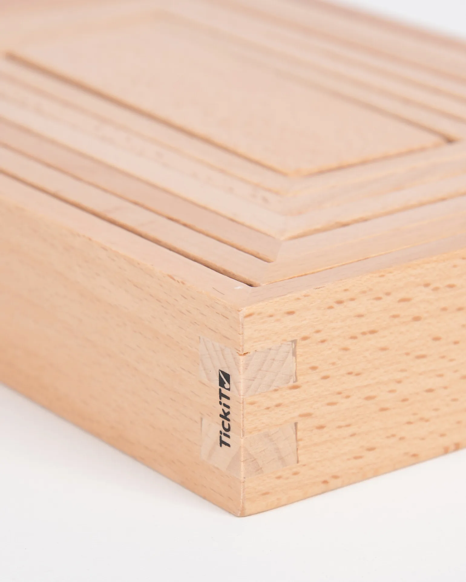 Set Architetto in Legno Massello di Faggio - Natural - 28 Pezzi - 12m+