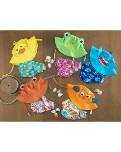 Set Baby Costumino Contenitivo + Cappellino, Anatroccolo - UPF 50+