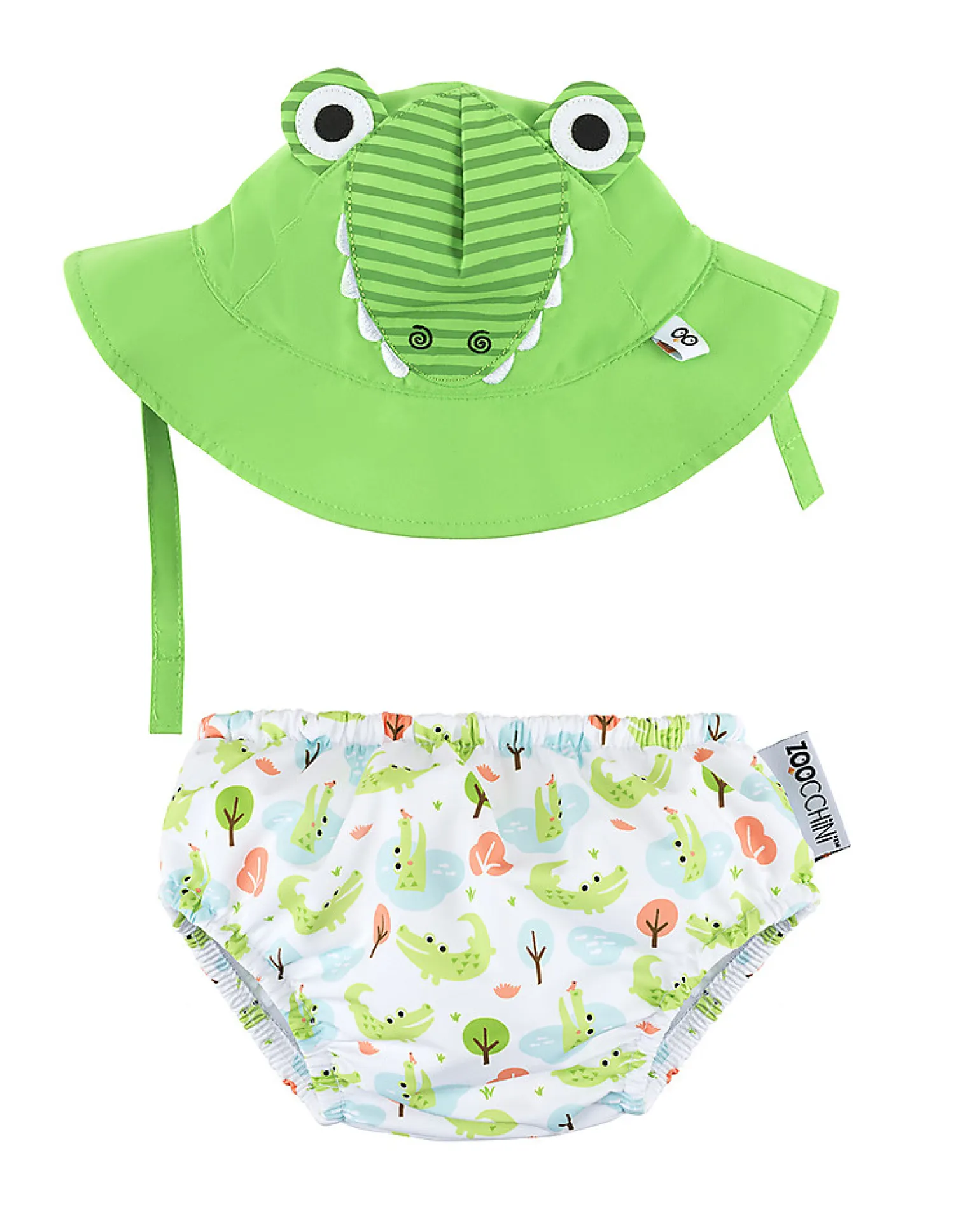 Set Baby Costumino Contenitivo + Cappellino - Alligatore - UPF 50+