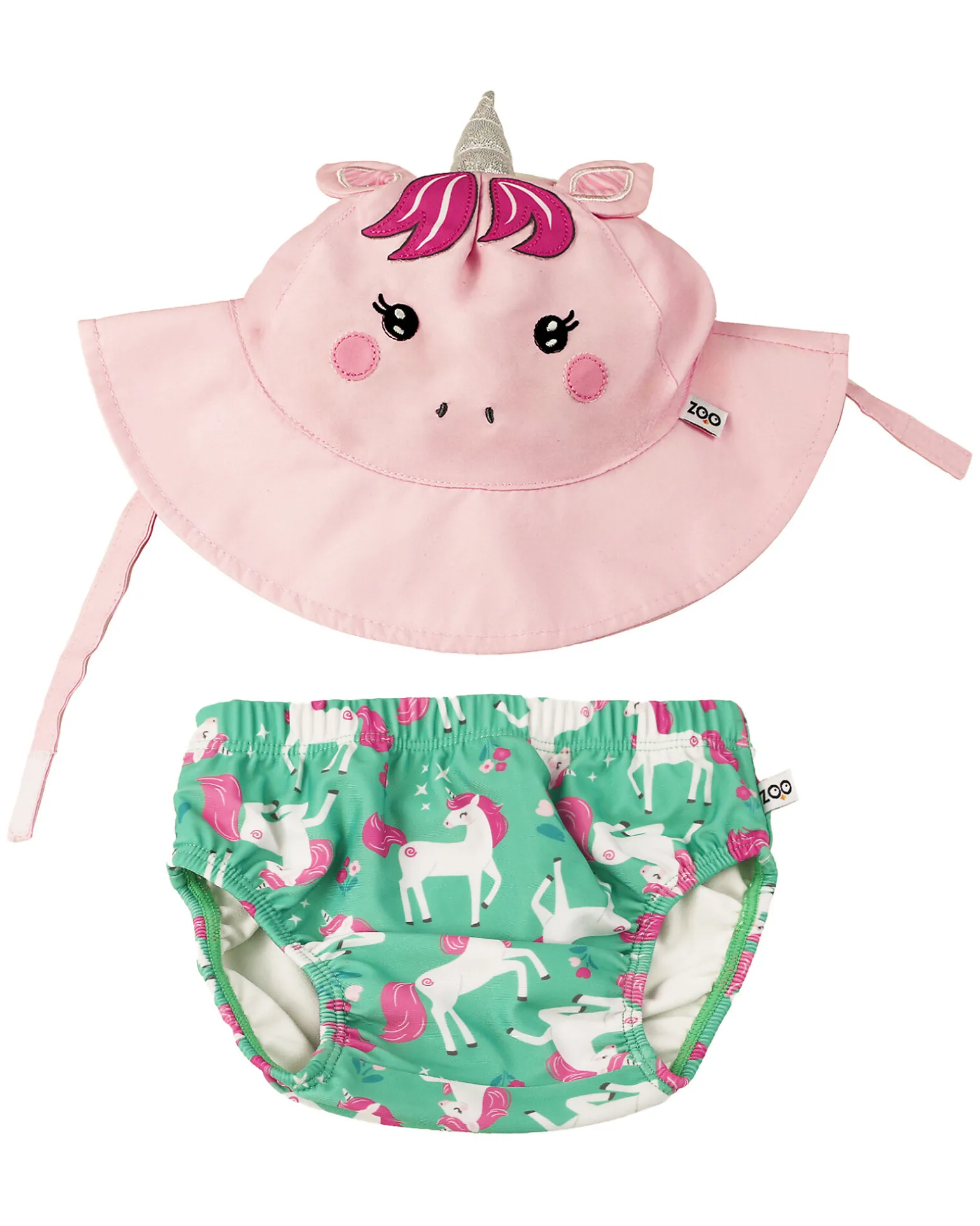 Set Baby Costumino Contenitivo + Cappellino - Unity l'Unicorno - UPF 50+