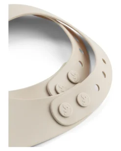Set 2 Bavagli Impermeabili - Celebration - Sabbia - 100% Silicone Alimentare - con Tasca