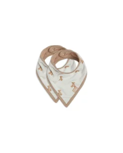 Set 2 Bavaglini Bandana - Teddy Bear - Certificazione GOTS