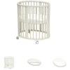 Set Completo Culla Sleepi Mini Bianca + Materassino + Lenzuolo Bianco