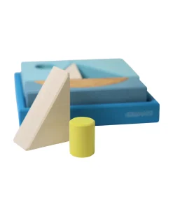 Set Costruzioni Blu - Ispirato al Mare - Legno - 1+ anni