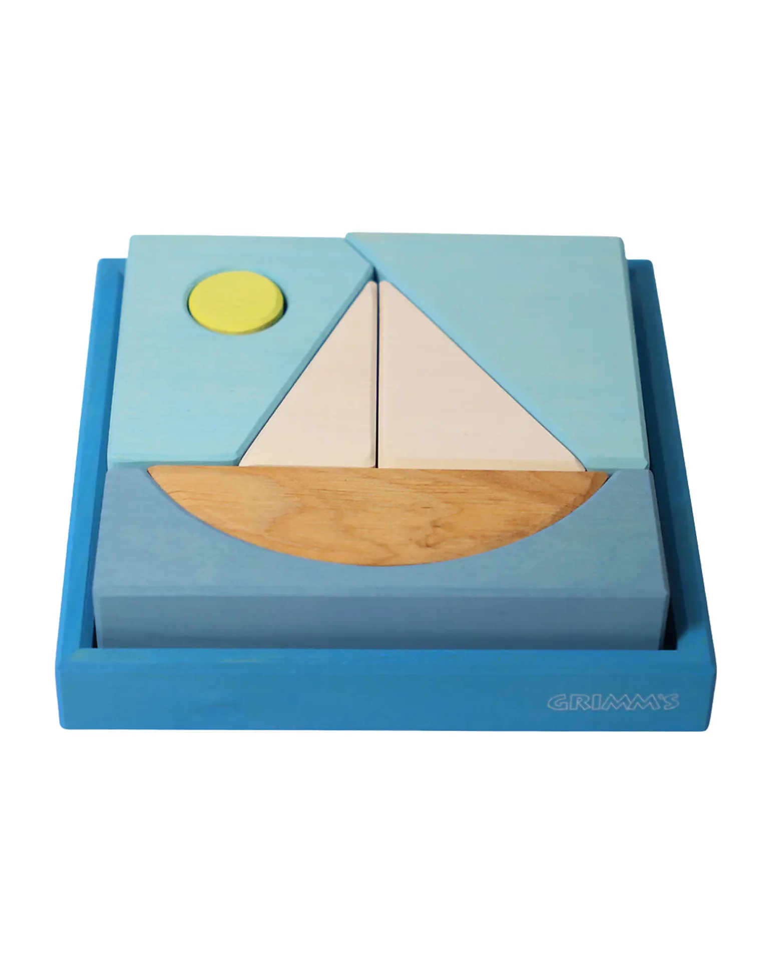 Set Costruzioni Blu - Ispirato al Mare - Legno - 1+ anni