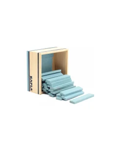 Set Costruzioni 40 Pezzi - Azzurro - Legno - Educativo e Divertente!