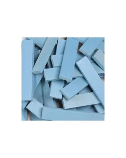 Set Costruzioni 40 Pezzi - Azzurro - Legno - Educativo e Divertente!