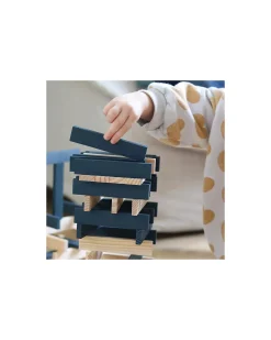 Set Costruzioni 40 Pezzi - Blu - Legno - Educativo e Divertente!