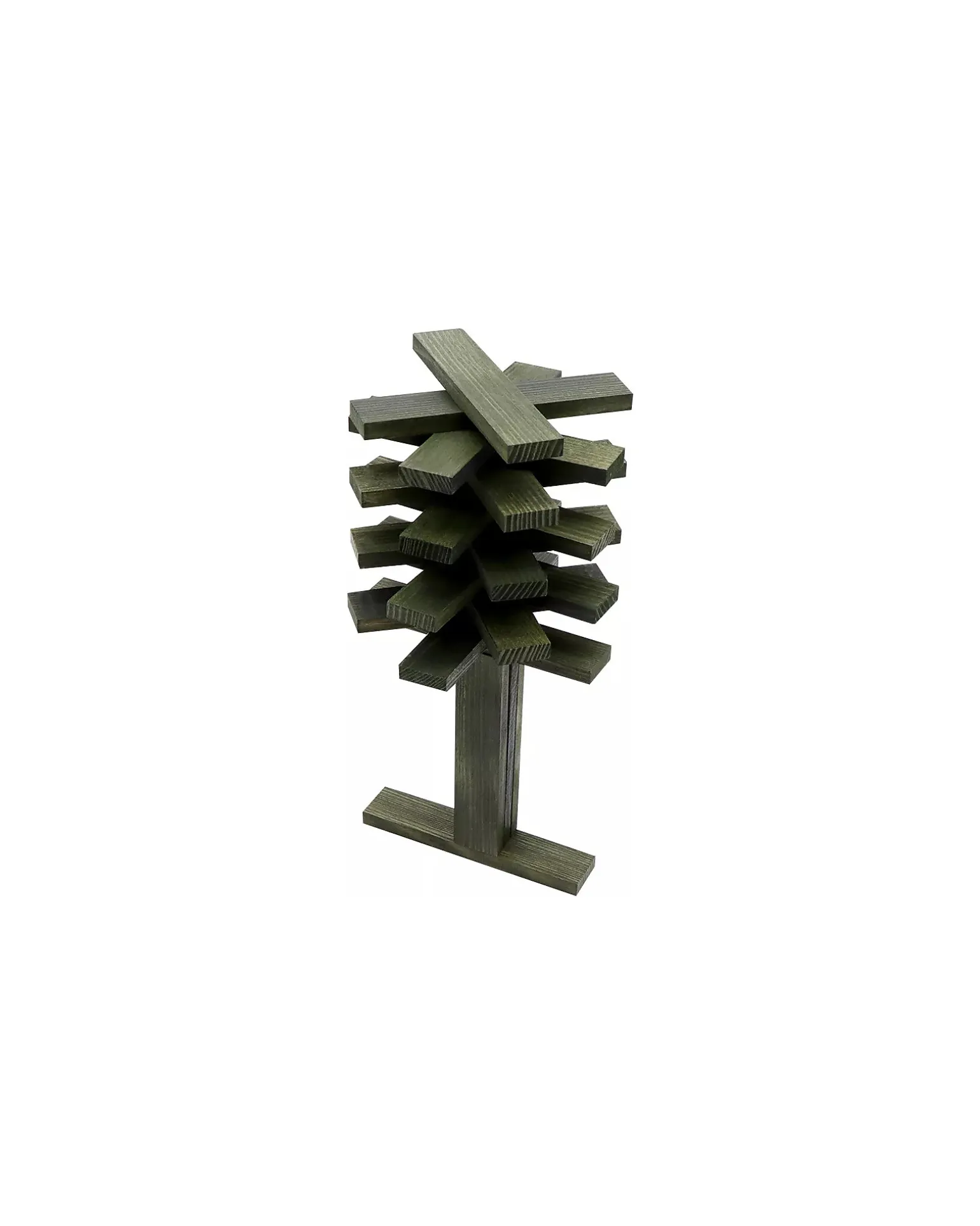 Set Costruzioni 40 Pezzi - Verde - Legno - Educativo e Divertente!