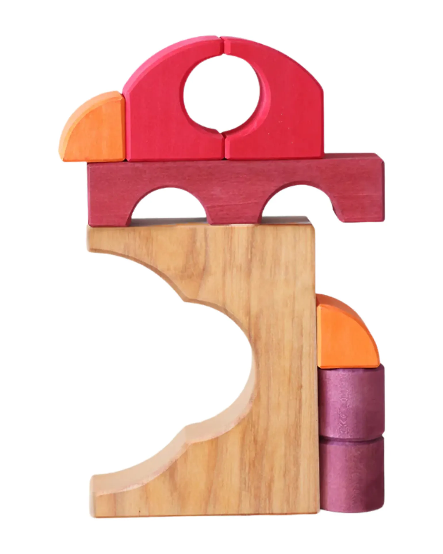 Set Costruzioni Rosso - Macchina - Legno - 1+ anni