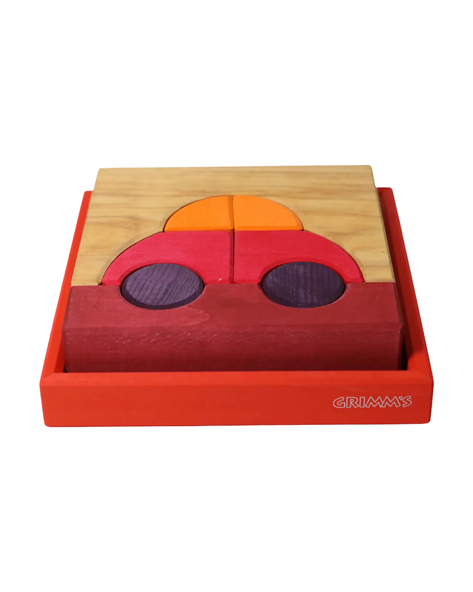 Set Costruzioni Rosso - Macchina - Legno - 1+ anni