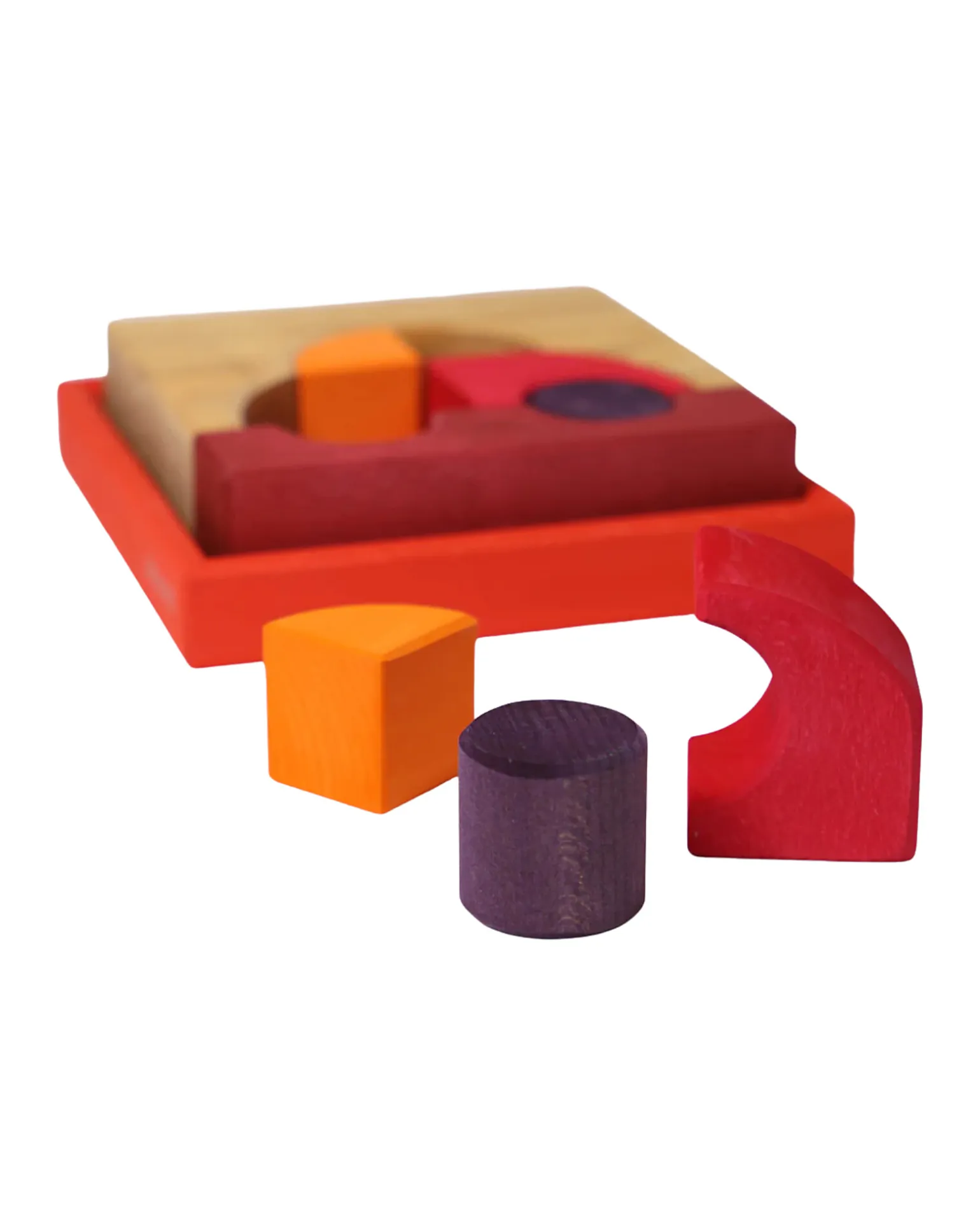 Set Costruzioni Rosso - Macchina - Legno - 1+ anni