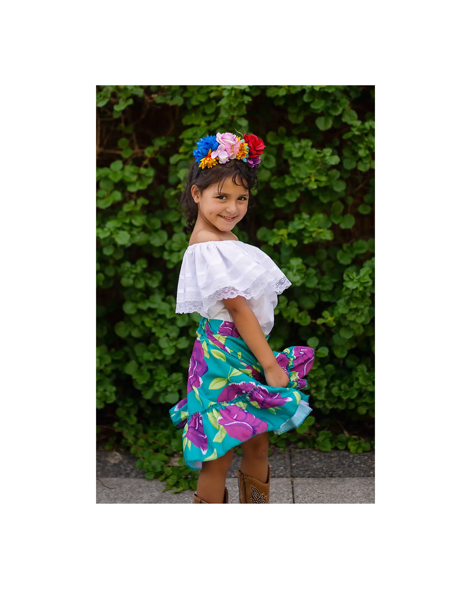 Set Costume - Frida the Artist - T-shirt/Gonna e Fascia per Capelli