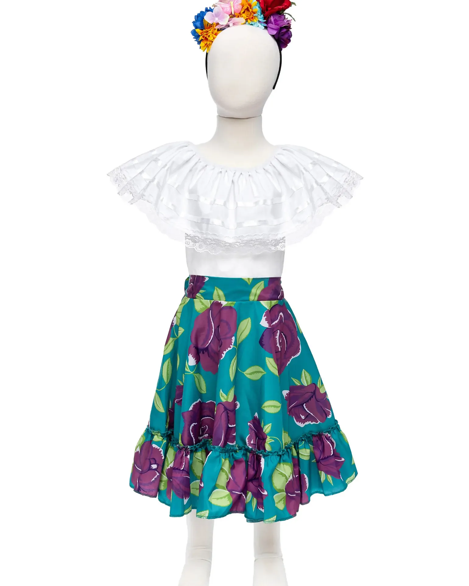 Set Costume - Frida the Artist - T-shirt/Gonna e Fascia per Capelli
