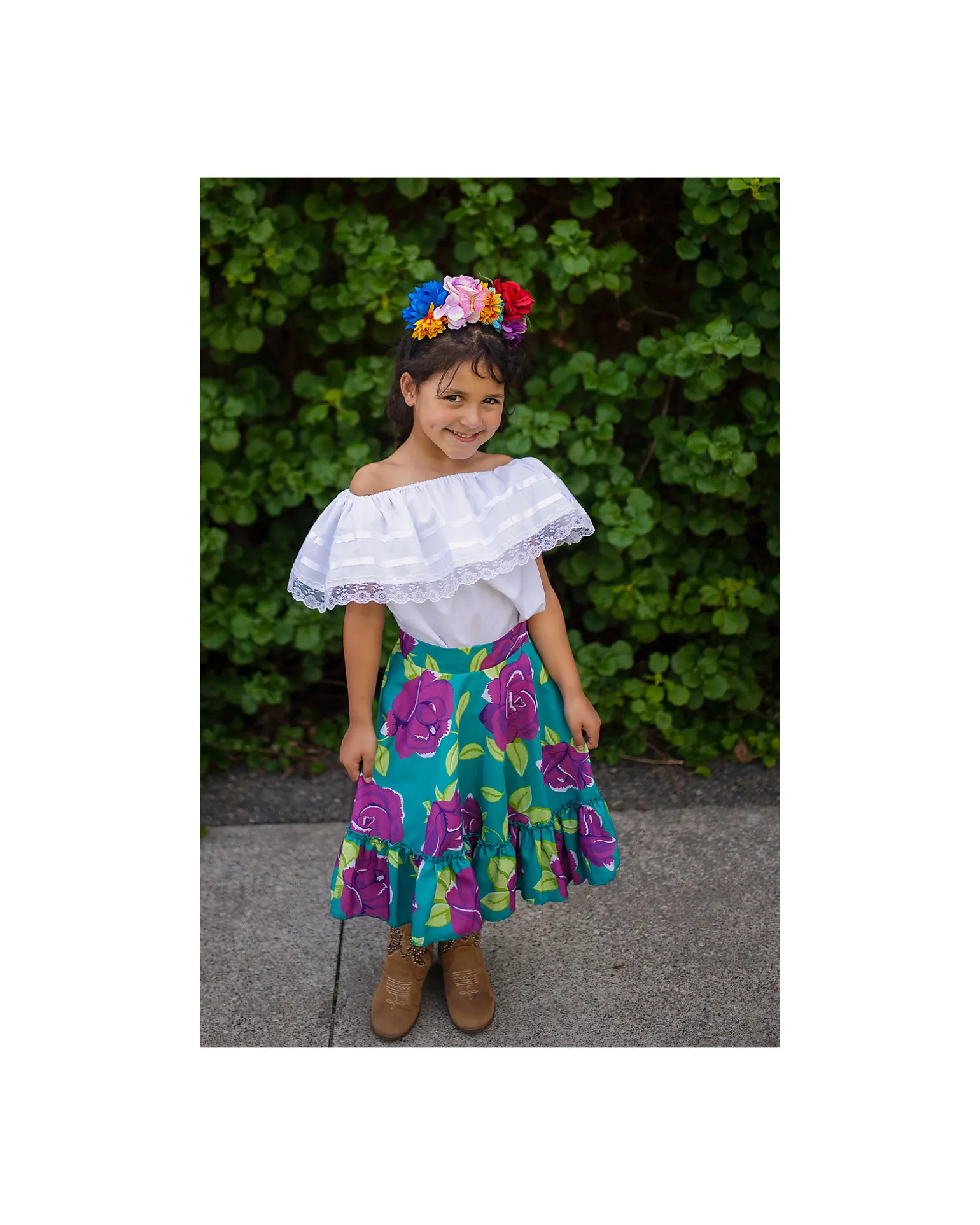 Set Costume - Frida the Artist - T-shirt/Gonna e Fascia per Capelli