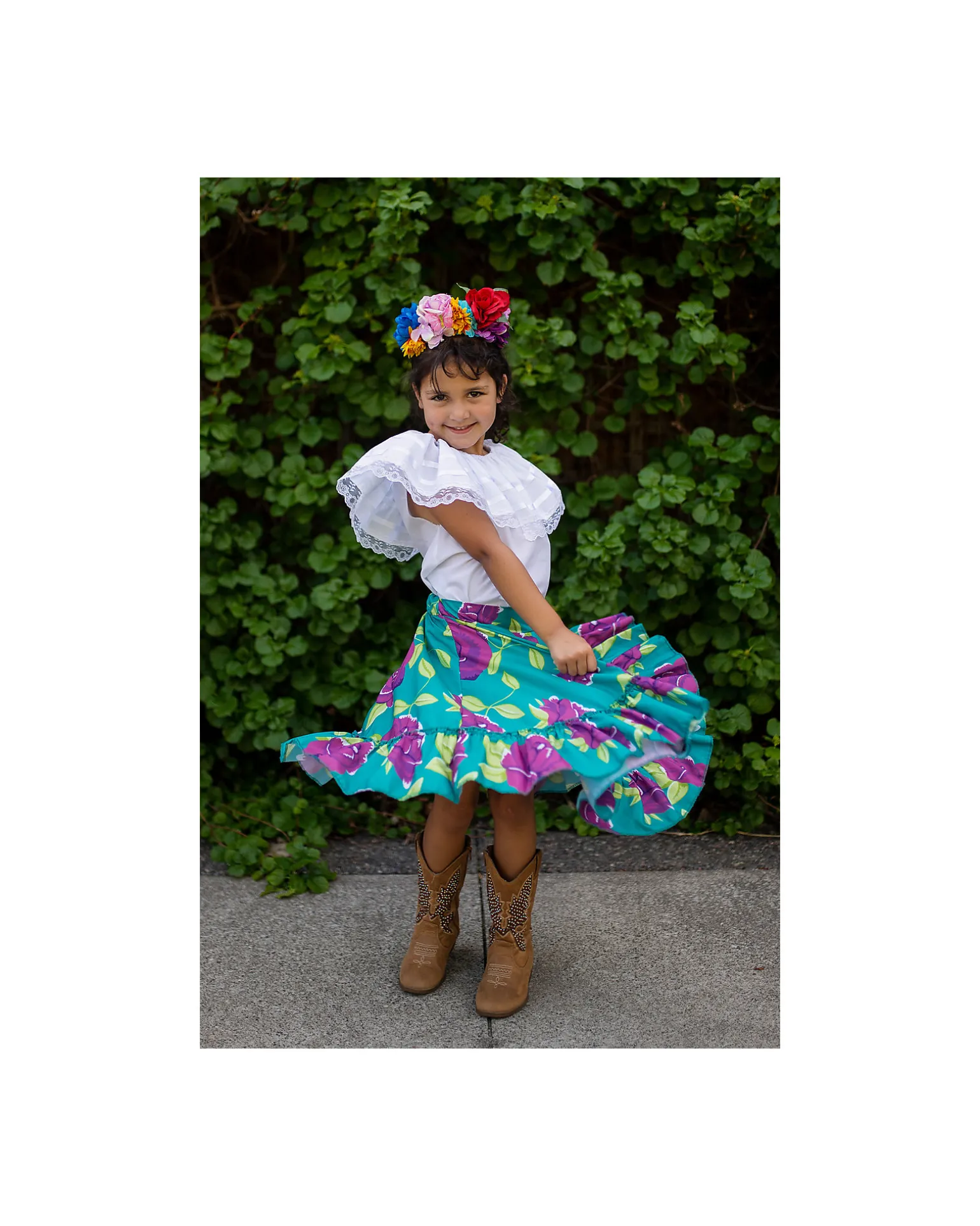 Set Costume - Frida the Artist - T-shirt/Gonna e Fascia per Capelli