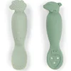 Set 2 Cucchiai da Apprendimento in Silicone - Tiny Farm - Verde