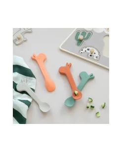 Set 2 Cucchiai in Silicone per Bambini - Lalee - Blu