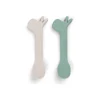 Set 2 Cucchiai in Silicone per Bambini - Lalee - Verde