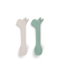 Set 2 Cucchiai in Silicone per Bambini - Lalee - Verde