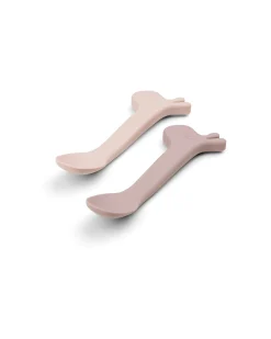 Set 2 Cucchiai in Silicone per Bambini - Lalee - Cipria
