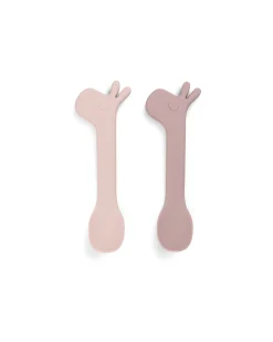 Set 2 Cucchiai in Silicone per Bambini - Lalee - Cipria