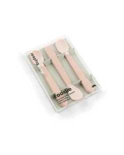 Set 3 Cucchiaini Foodie - Anti-Slip per Neonati - Cipria - 100% PP Alimentare