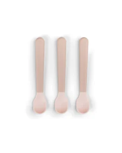 Set 3 Cucchiaini Foodie - Anti-Slip per Neonati - Cipria - 100% PP Alimentare
