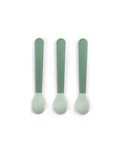 Set 3 Cucchiaini Foodie - Anti-Slip per Neonati - Verde - 100% PP Alimentare