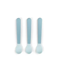 Set 3 Cucchiaini Foodie - Anti-Slip per Neonati - Blu - 100% PP Alimentare