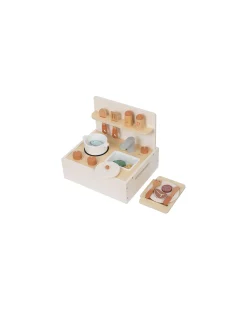 Set Cucina in Legno - 23 pezzi - 30 x 25,5 x 27 cm - 3+ Anni