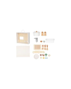 Set Cucina in Legno - 23 pezzi - 30 x 25,5 x 27 cm - 3+ Anni