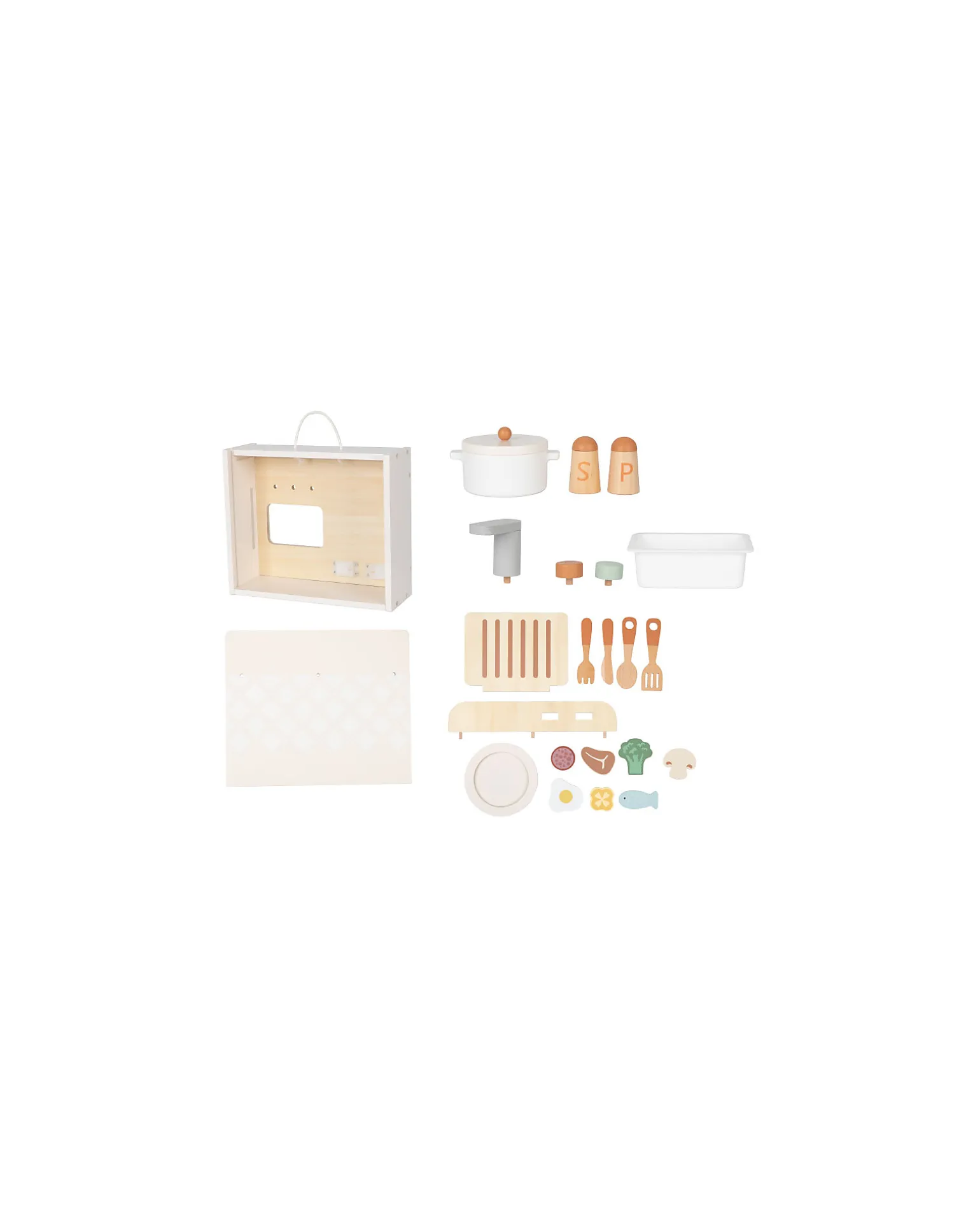 Set Cucina in Legno - 23 pezzi - 30 x 25,5 x 27 cm - 3+ Anni