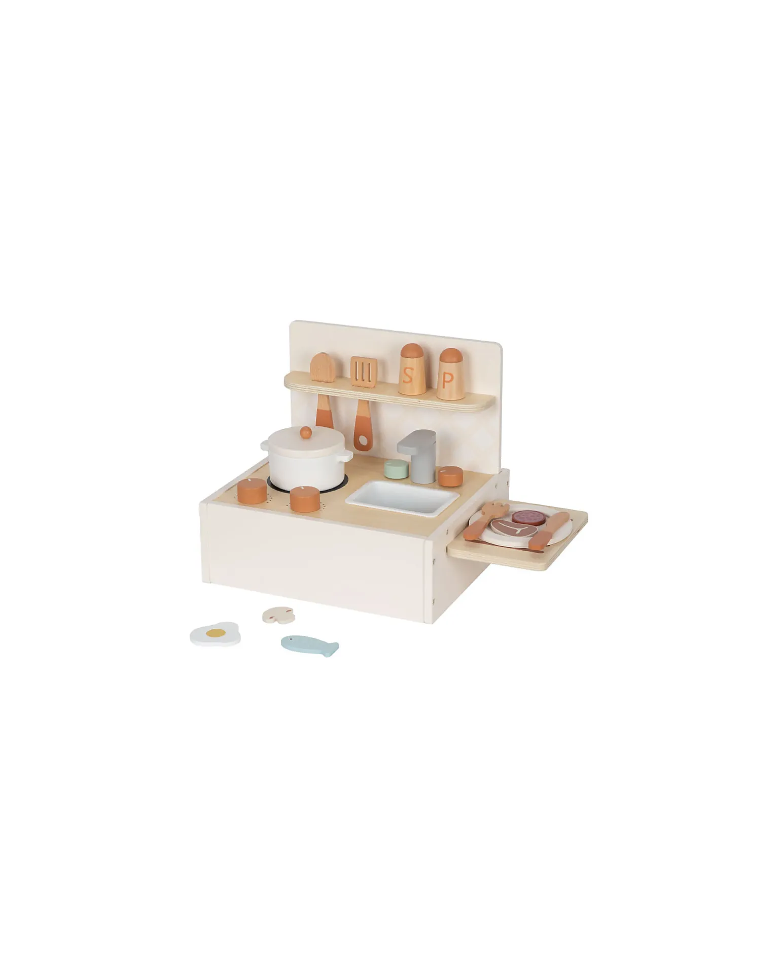 Set Cucina in Legno - 23 pezzi - 30 x 25,5 x 27 cm - 3+ Anni