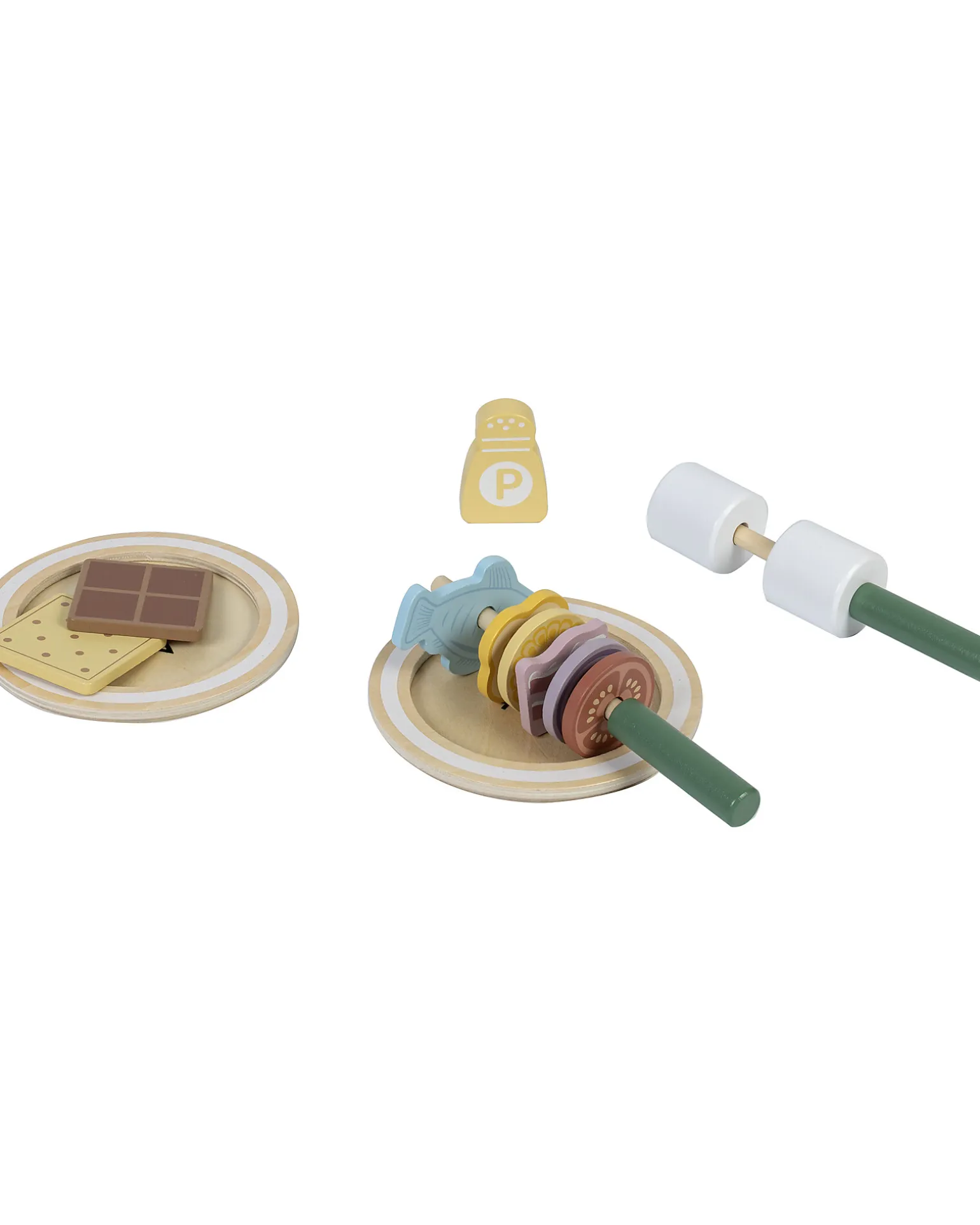 Set da Campeggio in Legno - 35 Pezzi - 28 x 38 x 33 cm - 3+ Anni