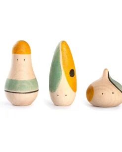 Set da 3 Figurine Hooray! - Multicolor - Legno Sostenibile