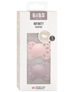 Set di 2 Ciucci Infinity - Tettarella Anatomica in Silicone - Blossom/Dusky Lilac - Senza PBA e PVC!