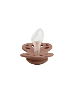 Set di 2 Ciucci Infinity - Tettarella Anatomica in Silicone - Rosa Cipria/Woodchuck - Senza PBA e PVC!