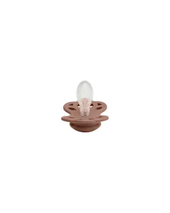 Set di 2 Ciucci Infinity - Tettarella Simmetrica in Silicone - Rosa Cipria/Woodchuck - Senza PBA e PVC!